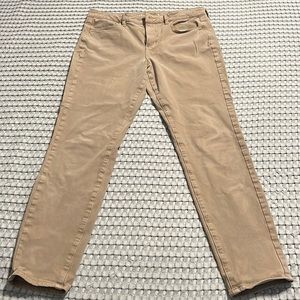 American Eagle Outfitters 360 Next level stretch tan high-rise jeggings. Size 8.